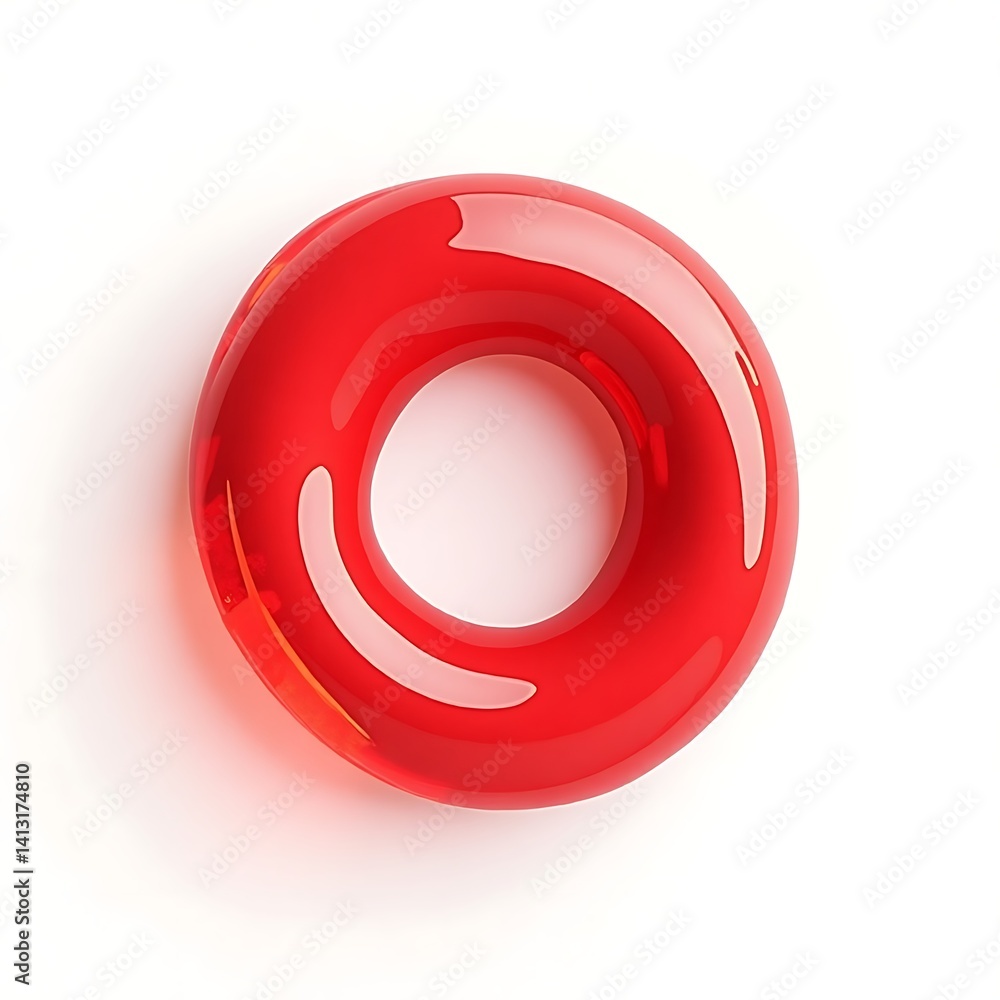 Red inflatable pool float ring summer vacation beach toy water fun safety equipment for kids and adults Red inflatable pool float ring summer vacation beach toy water fun safety equipment for kids and adults