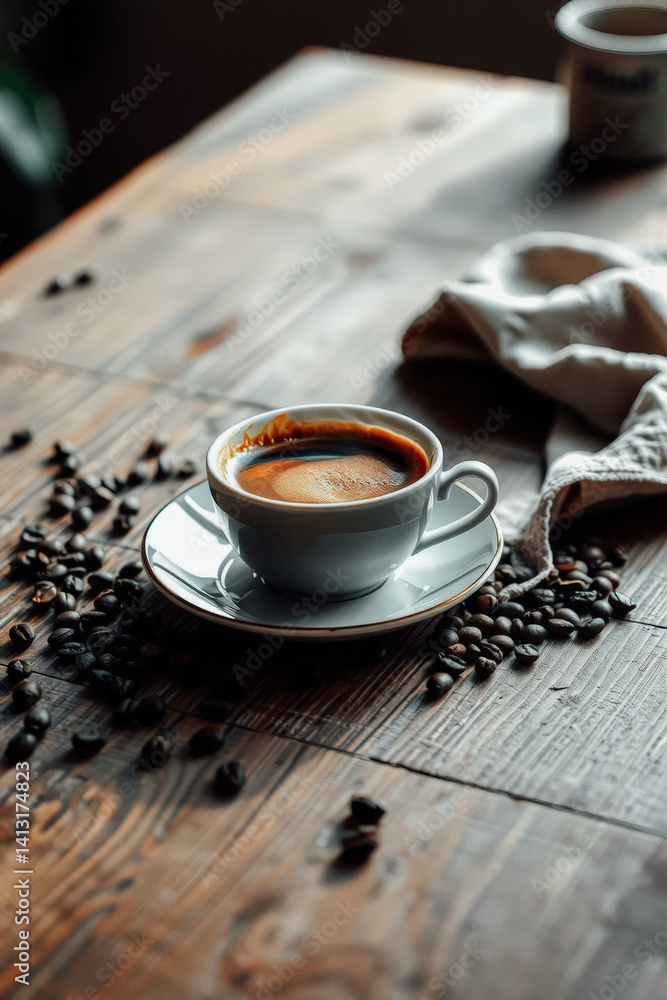 Espresso in Rustic Elegance