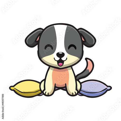 dog vector illustration. Emotions & Expressions Dogs
