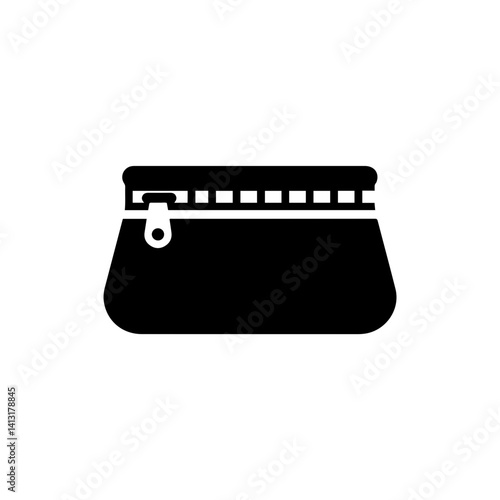 Pencil Case Zipped Black Icon School 1990s