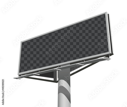 billboard for advertising OOH poster print, large canvas with lights