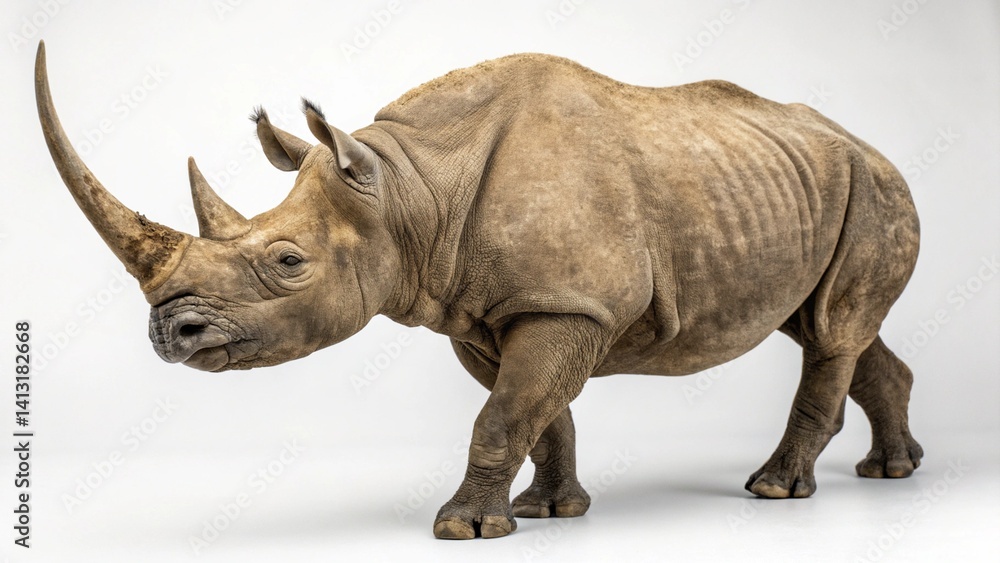 Naklejka premium Arsinoitherium on studio background 