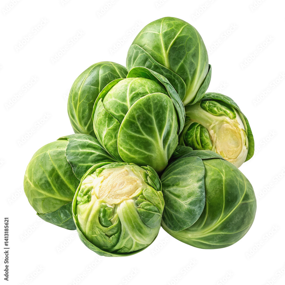 Pile of Fresh Brussels Sprouts Isolated on White Background, Vegetable, Food Photography, Brussels sprouts, vegetable, food photography Pile of Fresh Brussels Sprouts Isolated on White Background, Vegetable, Food Photography, Brussels sprouts, vegetable, food photography