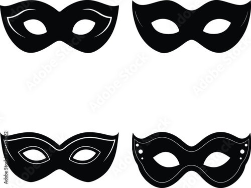 Eye Mask Silhouette vector