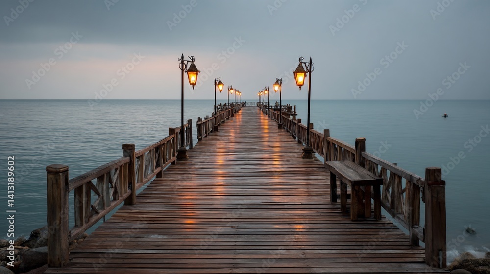 Fototapeta premium Pier at Dawn