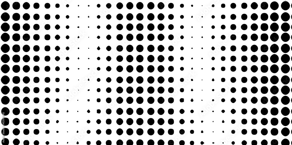 Black and white dotted geometric halftone modern design in texture background, monochrome design dotted pop art seamless abstract texture halftone dots pattern overlay distress vector background. Black and white dotted geometric halftone modern design in texture background, monochrome design dotted pop art seamless abstract texture halftone dots pattern overlay distress vector background.