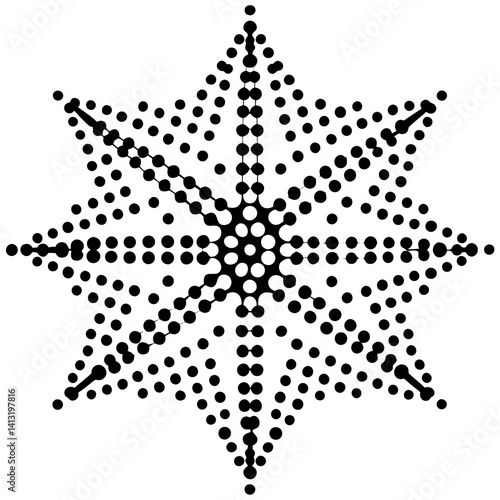 Wallpaper Mural Abstract Dotted Matrix Pattern Torontodigital.ca