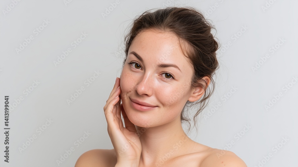 Beautiful Woman Perfect Skin Skincare Cosmetic Advertising Stock Photo Beautiful Woman Perfect Skin Skincare Cosmetic Advertising Stock Photo