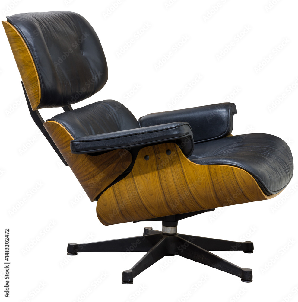 Iconic modern lounge chair designed for comfort and style in a contemporary interior space