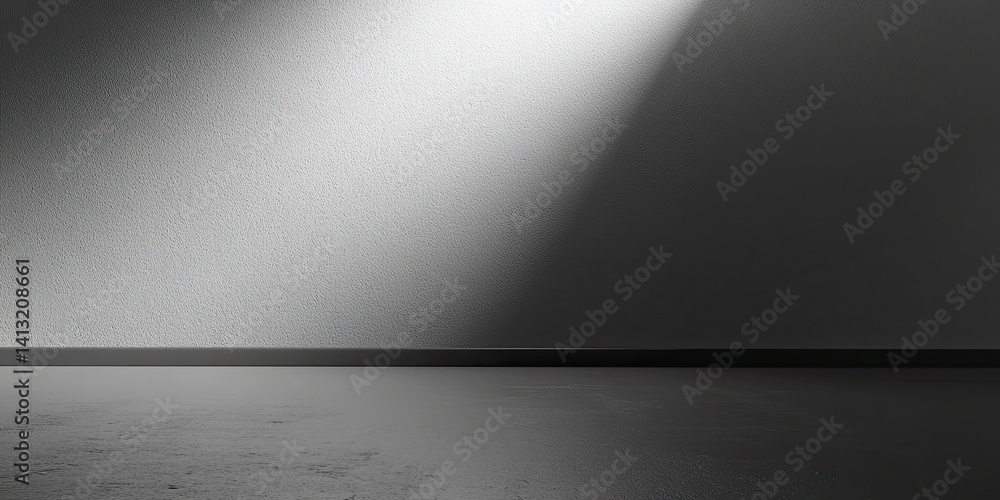 Monochromatic Room with Spotlight and Textured Wall Monochromatic Room with Spotlight and Textured Wall