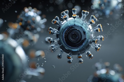 Highly detailed close-up of...