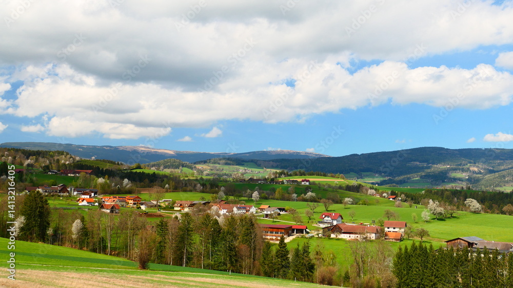 Naklejka premium Oststeirisches Hügelland, Joglland