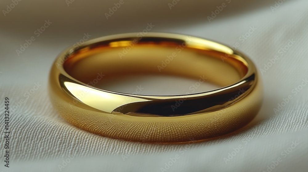Gold ring, smooth and polished Gold ring, smooth and polished