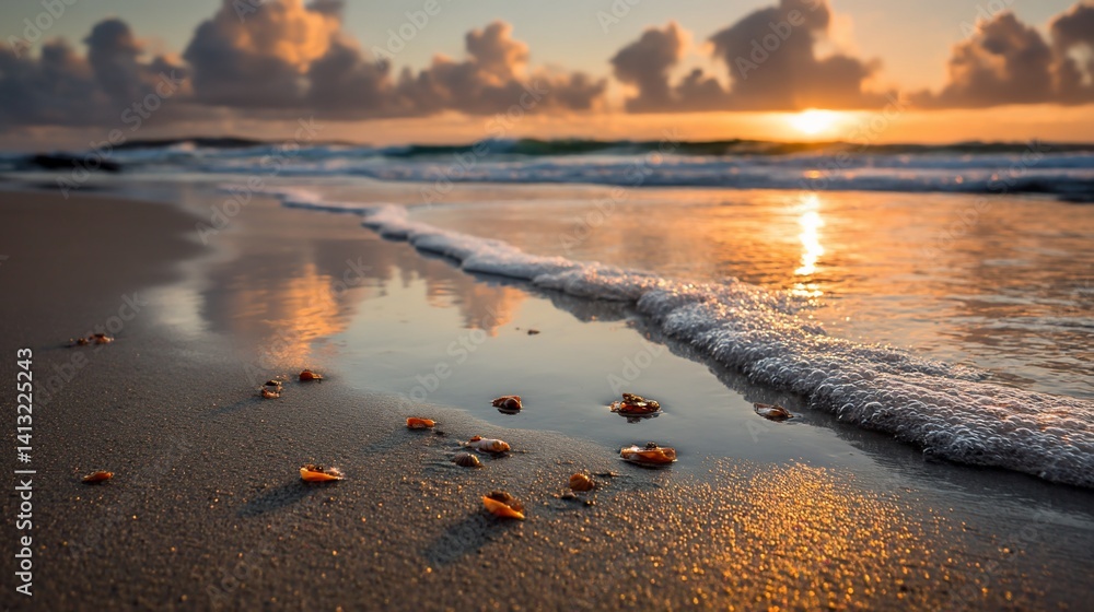 Obraz premium Sunrise Beach Scene