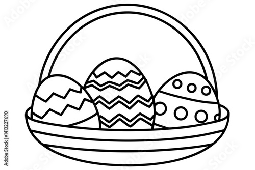 vector illustration of easter egg