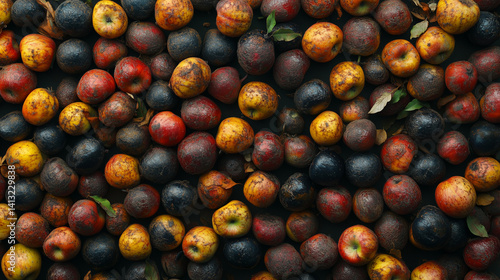 Rotten Apples Background