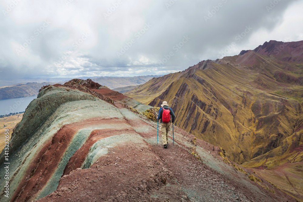 Hiker on Palay Poncho