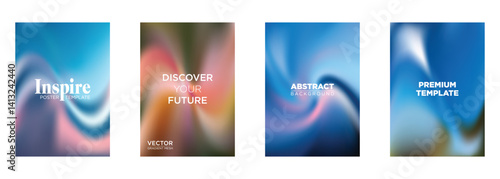 Abstract Gradient Mesh Backgrounds Poster Templates for Inspiration