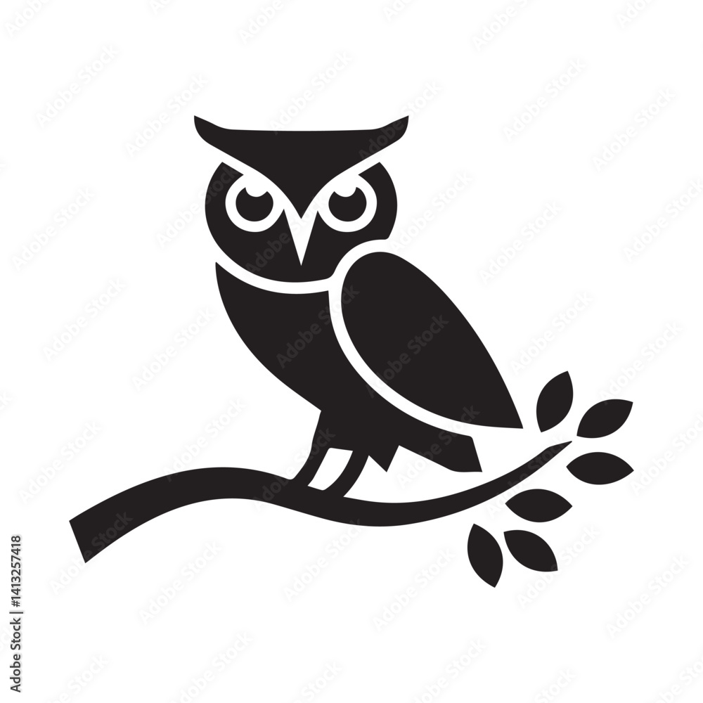 Obraz premium owl on branch