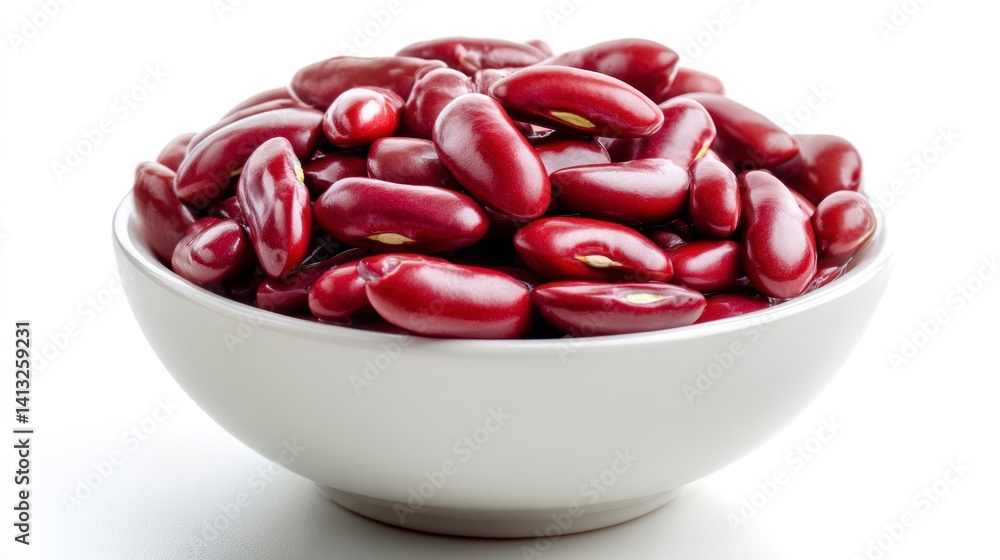 Kidney Beans in a Bowl Fresh Red Beans Pile Kidney Beans in a Bowl Fresh Red Beans Pile