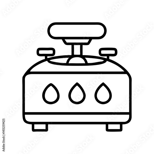 Outline essential oil diffuser aromatherapy diffuser vector graphic design element isolated art