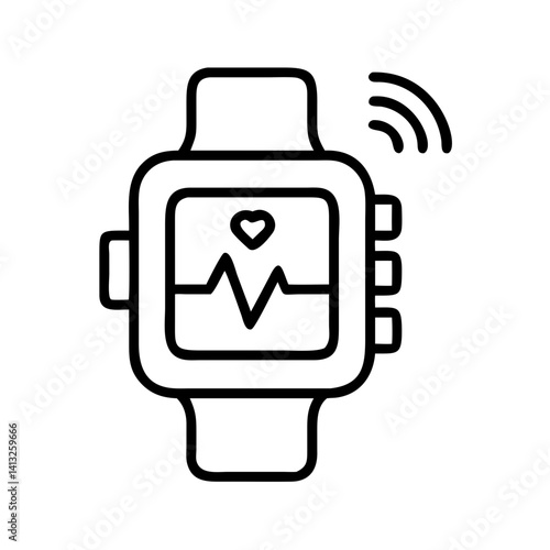 Smartwatch fitness tracker heart rate monitor health wellness technology wearable device pulse rate 90