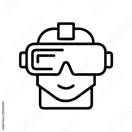 Virtual reality vr headset augmented reality ar technology gaming simulation metaverse experience person