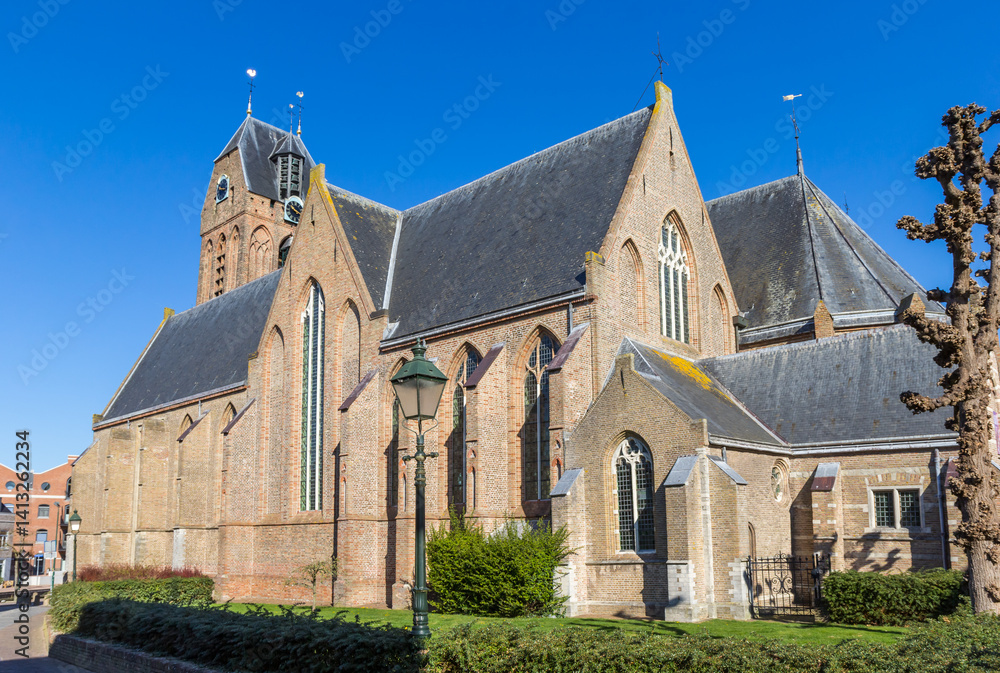 Historic Great or Michael church in Oudewater, Netherlands