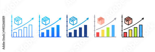 Product Sales icon sheet multiple style collection