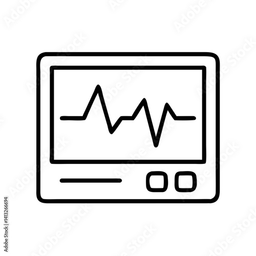 Heart rate monitor ekg vital signs machine medical equipment for patient health monitoring device