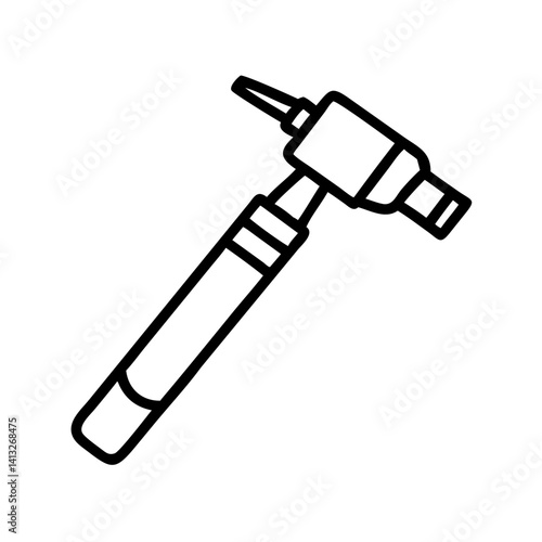 Exploring otoscope equipment vector illustration for medical examination and healthcare design needs