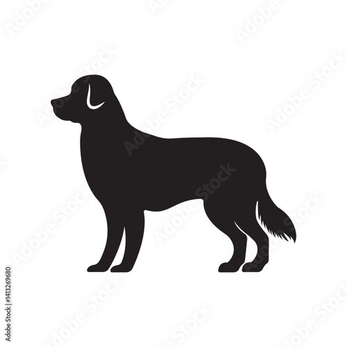  silhouette of a standing dog