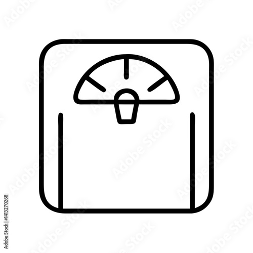 Weight scale body mass index bmi diet fitness healthy lifestyle wellness balance measurement icon vector