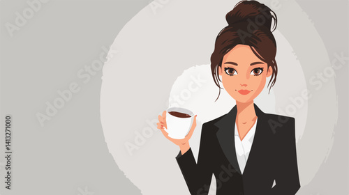 Hilarious Businesswoman: Power Suit, Playful Pose. Perfect for corporate humor, marketing campaigns,
