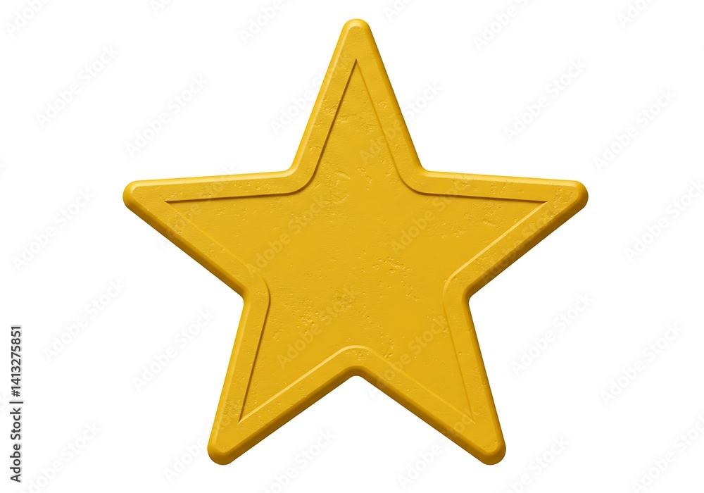 Isolated yellow star illustration for graphic design and web design elements Isolated yellow star illustration for graphic design and web design elements