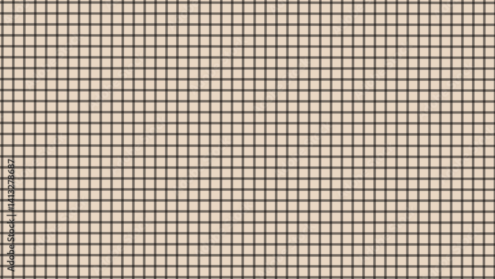 Beige and black plaid fabric texture background. Plaid classic checkered seamless pattern. Beige and black plaid fabric texture background. Plaid classic checkered seamless pattern.