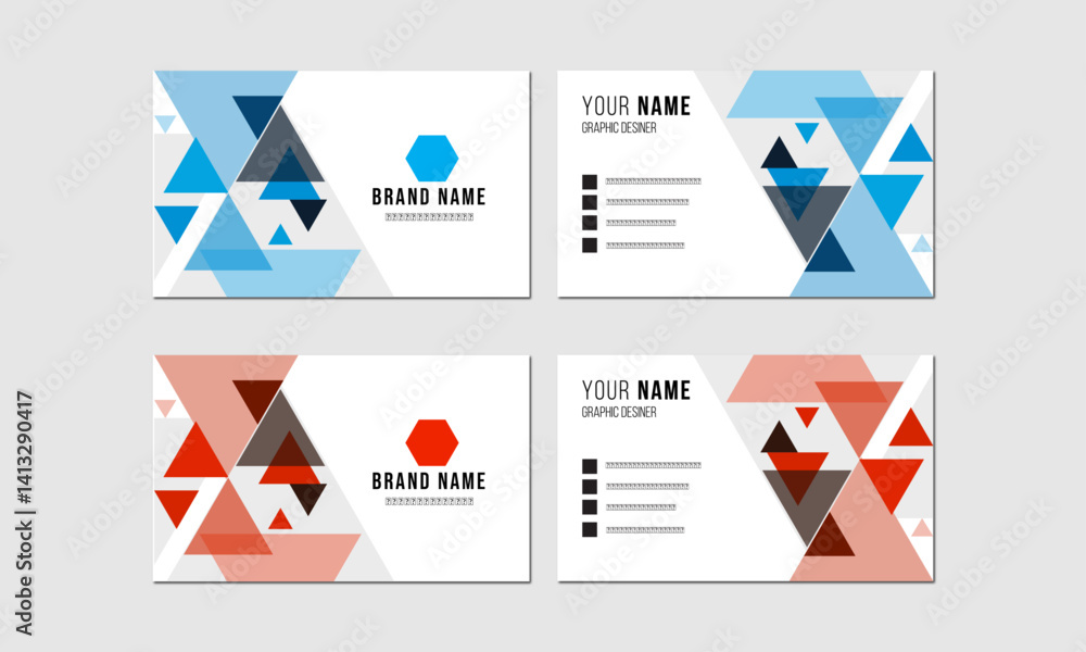 Creative and modern business card template. Creative and modern business card template.