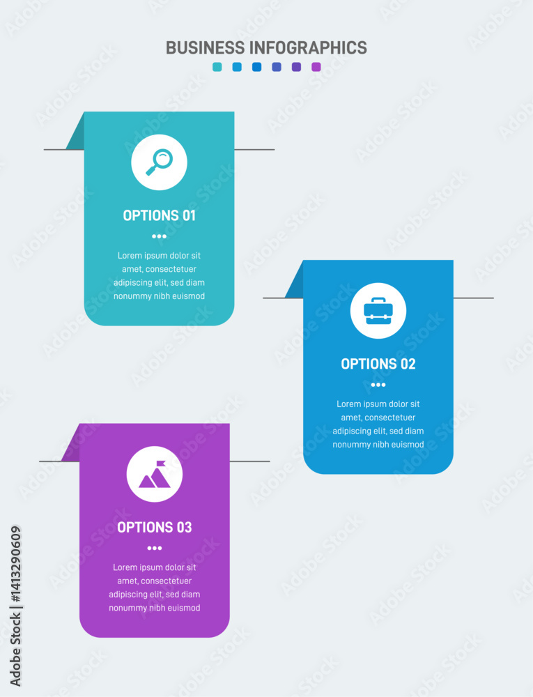Obraz premium Vertical progress bar featuring 3 arrow-shaped elements, symbolizing the three stages of business strategy and progression. Clean timeline infographic design template. Vector for mobile presentation.