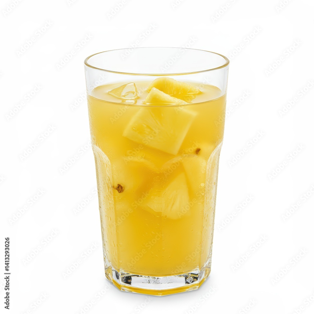 Pineapple Juice isolated on a white background Pineapple Juice isolated on a white background