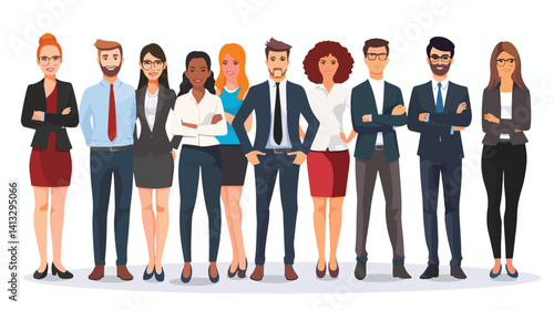 Confident Young Business Professionals Celebrating Success Together team work group happy style sales