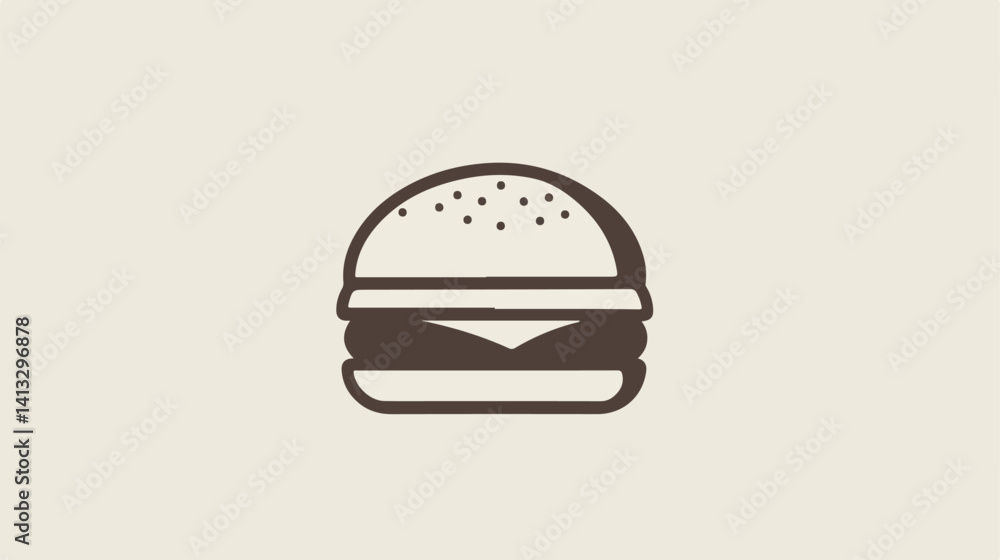 Fototapeta premium Modern Thin Line Hamburger Icon: Perfect for Website and App Design. Clean, Minimalist Style. ui ux 