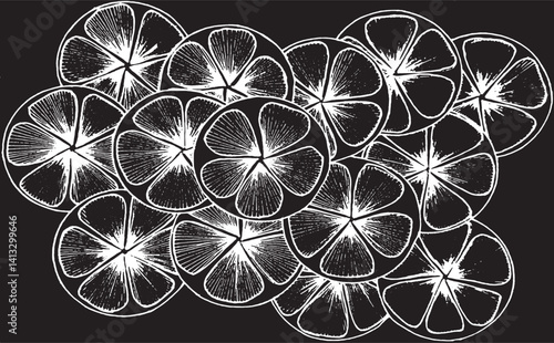 Uneven black and white geometric pattern. Tileable texture background.
