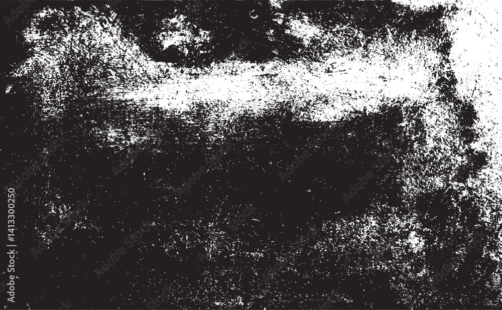 Obraz premium Scratched and Cracked Grunge Urban Background Texture Vector. Dust Overlay Distress Grainy Grungy Effect. Distressed Backdrop Vector Illustration. Isolated Black on White Background. EPS 10. 
