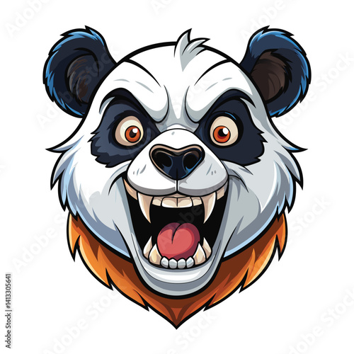 Angry Panda Mascot