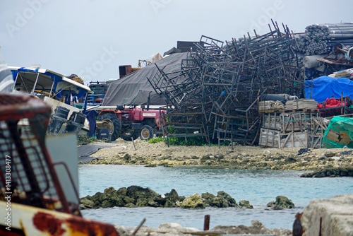 rotten shipyard on gulhi island maledives