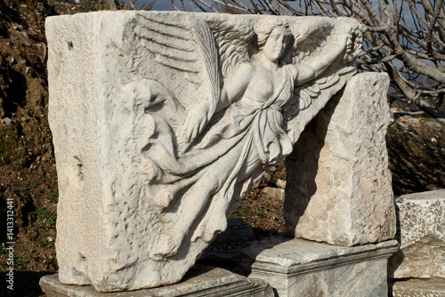Εκτύπωση καμβά Ancient ruins at Ephesus, a major Roman port and one of the Seven Churches of Revelation