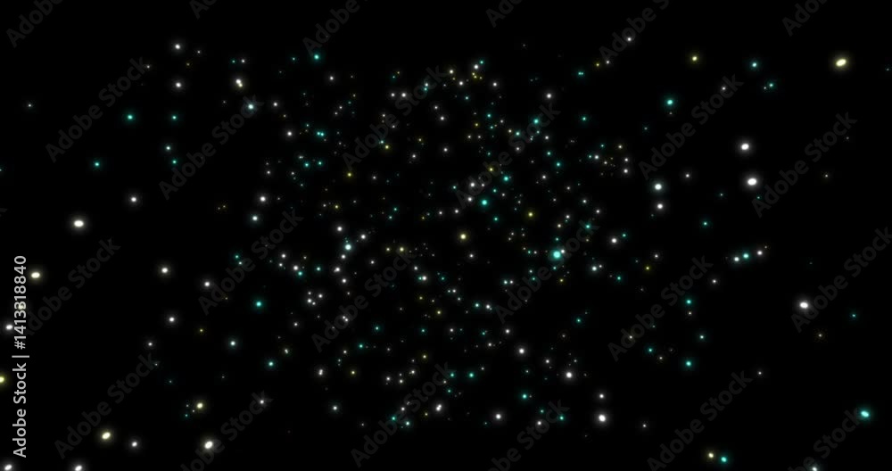 A flight through the universe. Towards the stars. Abstract animation. A flight through the universe. Towards the stars. Abstract animation.