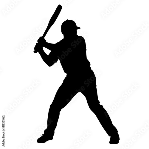 baseball player isolated on transparent background