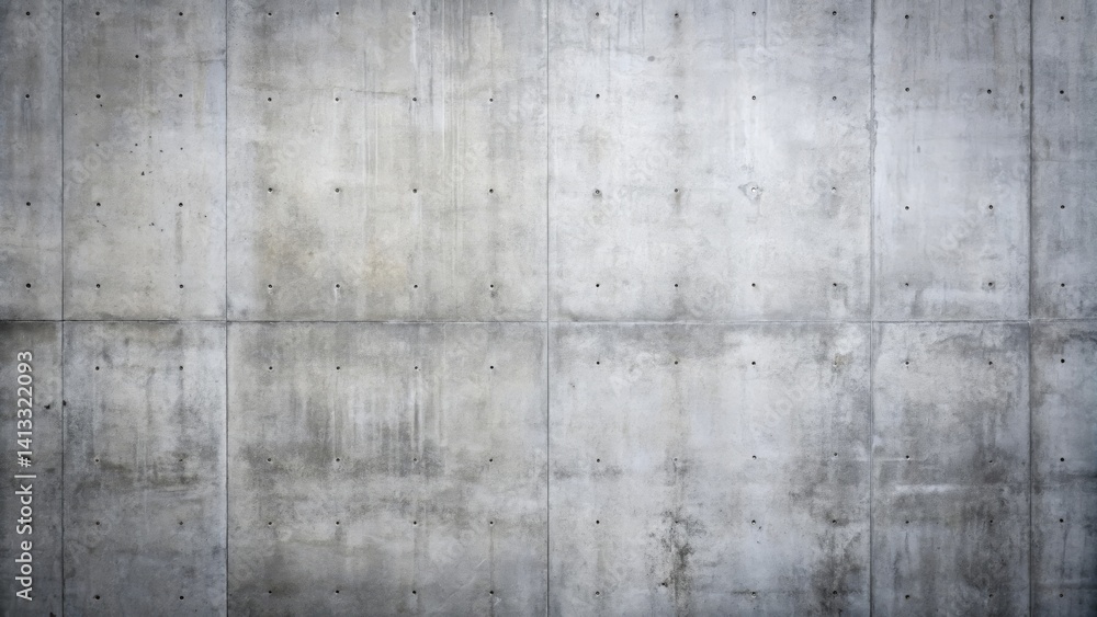 Fototapeta premium Grey concrete wall texture with rough surface and minimalist design elements