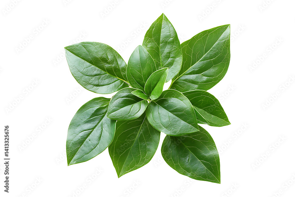 Vinca Rosea Leaves is on Transparent Background, PNG Image. Vinca Rosea Leaves is on Transparent Background, PNG Image.